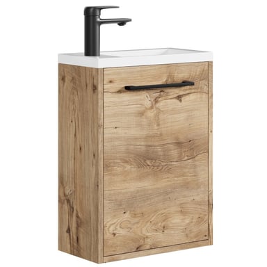 Badplaats Toiletmeubel met wasbak florence 40 x 22 cm – kastanje –