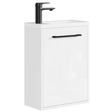 Badplaats Toiletmeubel met wasbak florence 40 x 22 cm – mat – fonteinmeubel