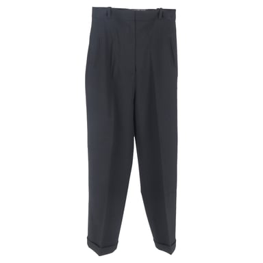 Jacquemus La Bomba Straight-Leg Trousers in Black Cotton