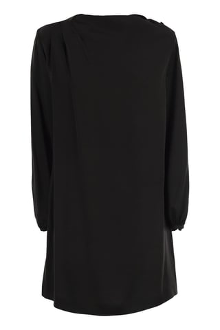 Cabina1234 - Mini Dress In Shiny Satin Reverse Fabric