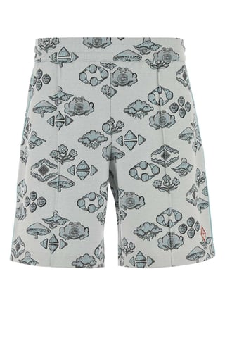 Embroidered Stretch Jacquard Bermuda Shorts