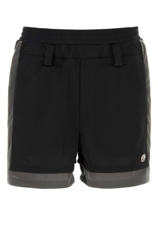Svarta polyesterbermudashorts