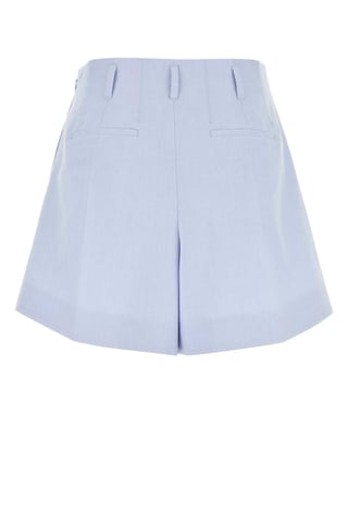 Powder Blue Cotton Shorts