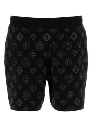 Embroidered Stretch Jacquard Bermuda Shorts