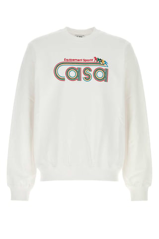White Cotton Sweatshirt