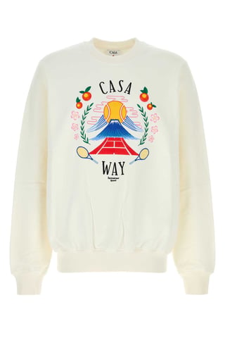 White Cotton Sweatshirt