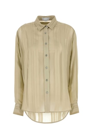 Khaki Silk Shirt