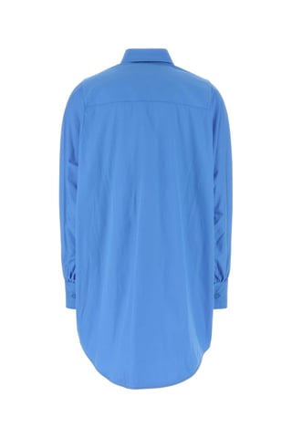 Cerulean Blue Poplin Oversize Shirt