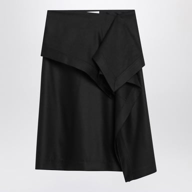 Asymmetrische Zwarte Rok met Korset