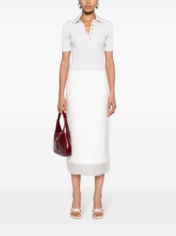 Silk Midi Skirt