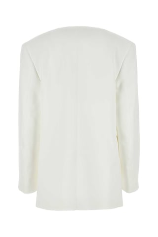 White Viscose Blazer