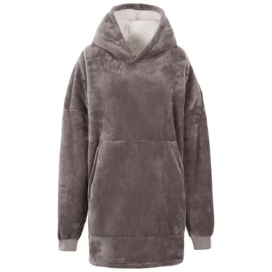 Trespass Unisex Adult Cosiness Oversized Hoodie Blanket (Storm Grey)