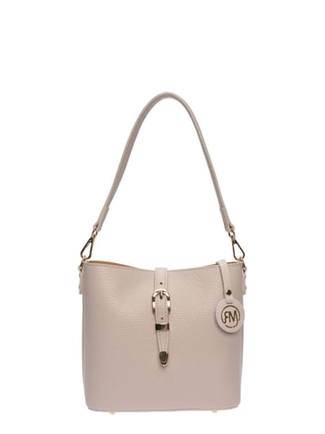 Roberta M Beige Leather Bag