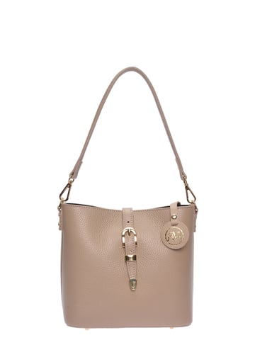 Roberta M Beige Leather Bag