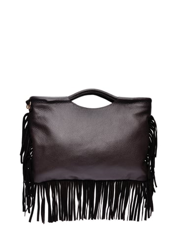 Isabella Rhea  Maroon Leather Bag