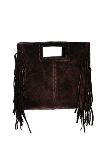 Anna Luchini Maroon Leather Bag