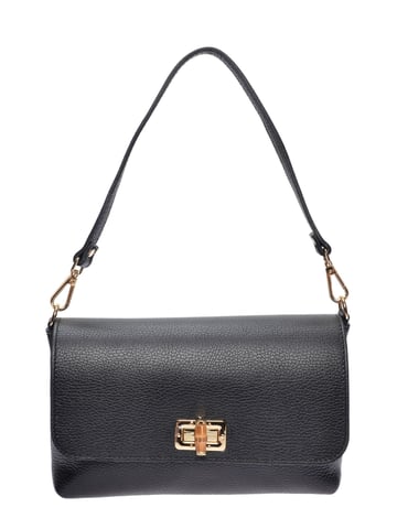 Roberta M Black Leather Bag