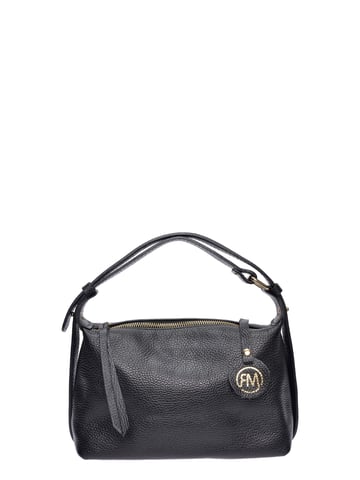Roberta M  Black Leather Bag