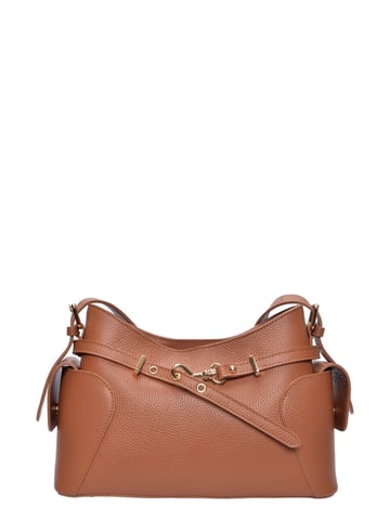 Roberta M  Brown Leather Bag