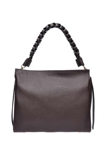 Luisa Vannini Maroon Leather Bag