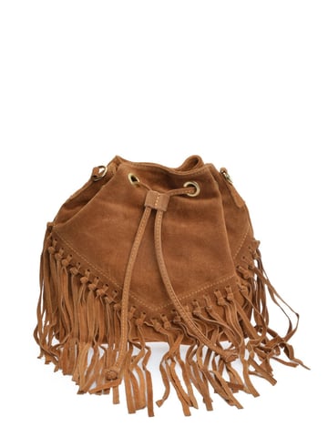 Roberta M  Brown Leather Bag