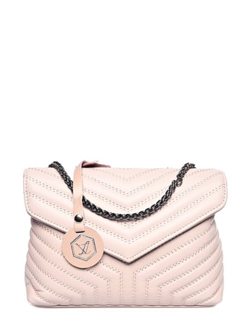Luisa Vannini Rose Leather Bag