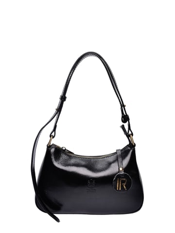 Isabella Rhea  Black Leather Bag
