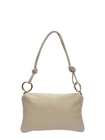Anna Luchini Beige Leather Bag
