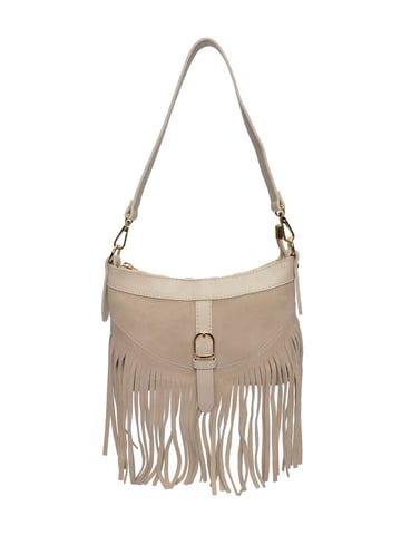 Anna Luchini Beige Leather Bag