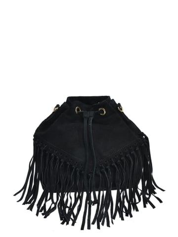 Roberta M Black Leather Bag
