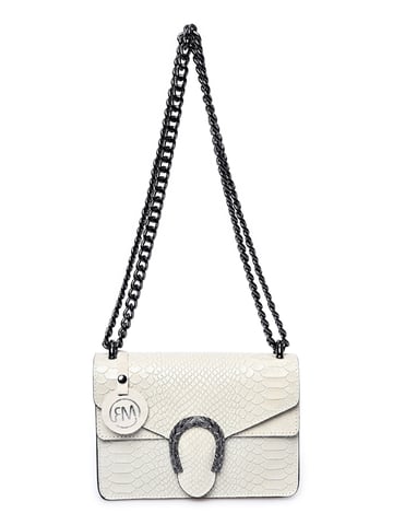 Roberta M Beige Leather Bag
