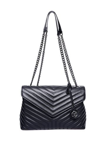 Luisa Vannini  Black Leather Bag