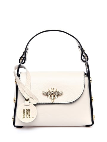 Anna Luchini Beige Leather Bag