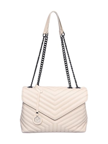 Luisa Vannini Beige Leather Bag