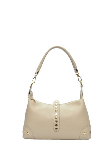 Anna Luchini Beige Leather Bag
