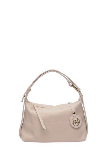 Roberta M  Beige Leather Bag