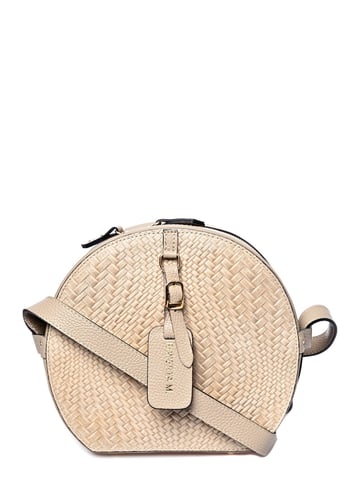 Roberta M  Beige Leather Bag