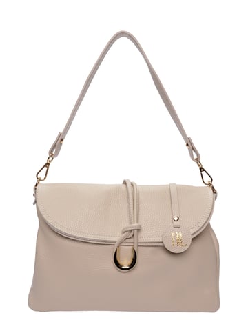 Anna Luchini Beige Leather Bag