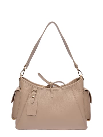 Anna Luchini Beige Leather Bag
