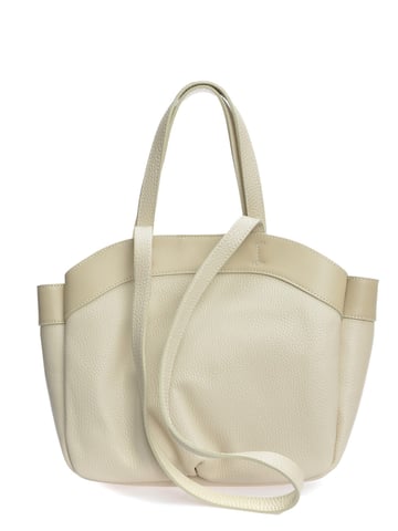 Anna Luchini Beige Leather Bag