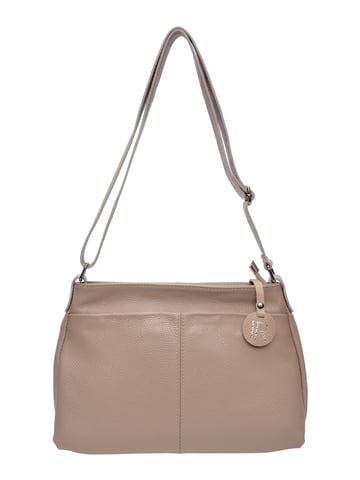 Isabella Rhea Beige Leather Bag