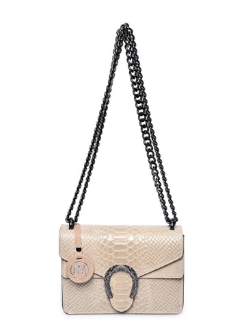 Roberta M Beige Leather Bag