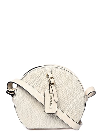 Roberta M  Beige Leather Bag