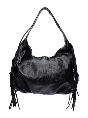 Isabella Rhea  Black Leather Bag