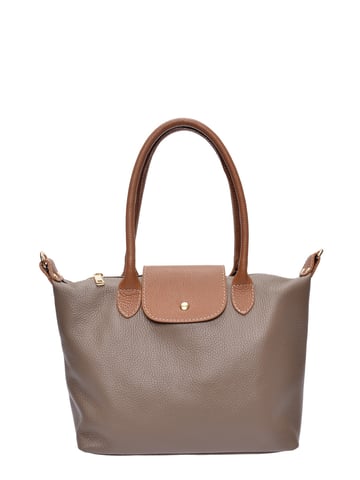 Anna Luchini Beige Leather Bag