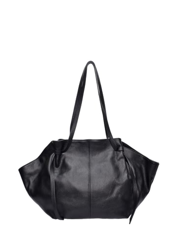 Roberta M  Black Leather Bag