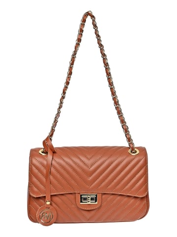 Roberta M Brown Leather Bag