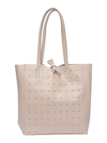 Isabella Rhea Beige Leather Bag