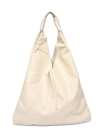 Anna Luchini Beige Leather Bag