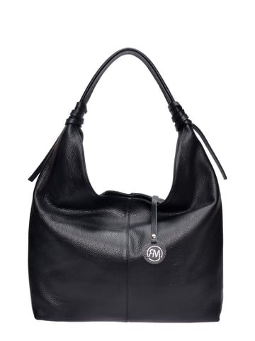 Roberta M  Black Leather Bag